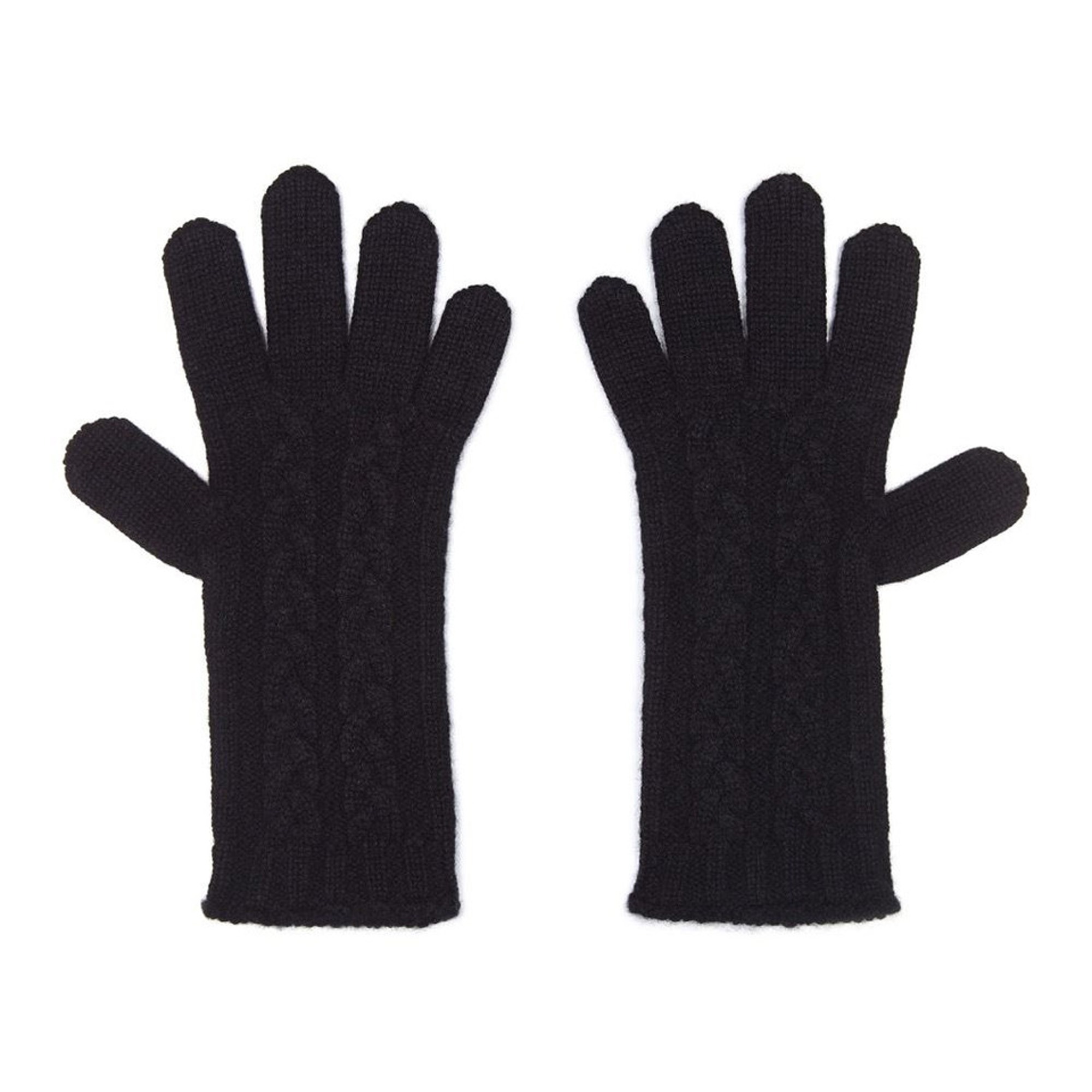 Lona Scott Cable Gloves, Black