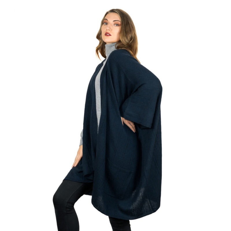 Cape with Pockets, Navy