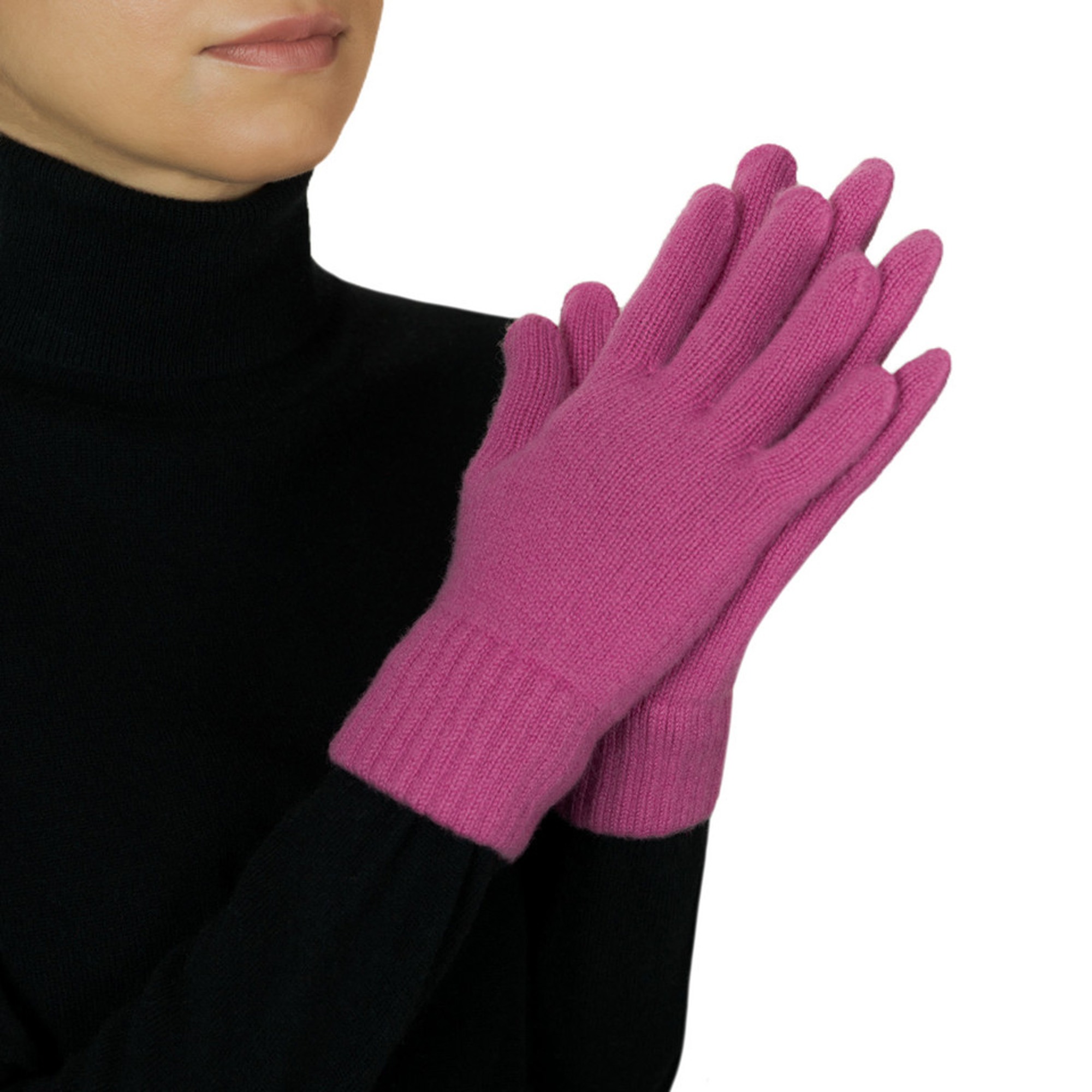 Lona Scott Cashmere Gloves, Pink