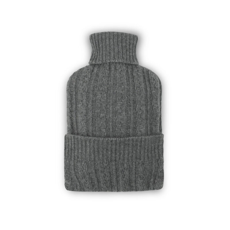 Cashmere Hot Water Bottle, Grey