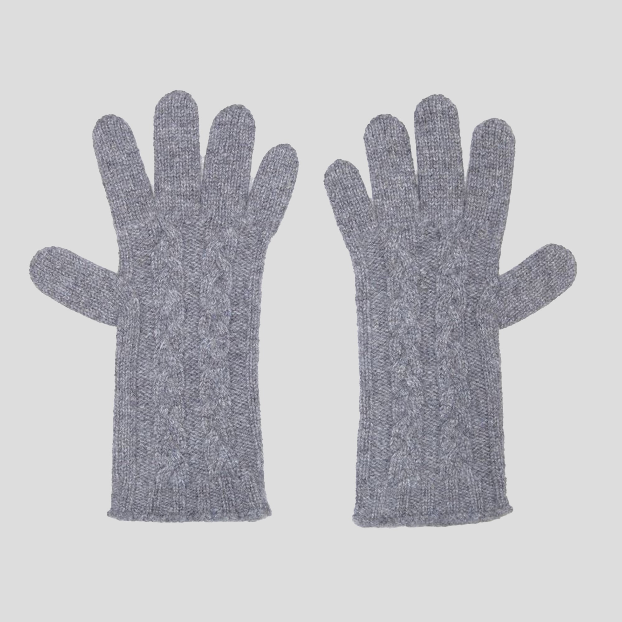 GREY-Lona Scott Cable Gloves, Derby copy