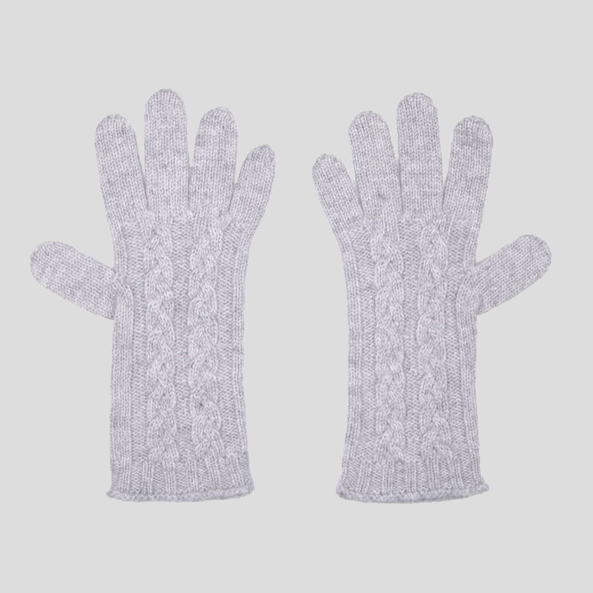 GREY-Lona Scott Cable Gloves, Flanner copy