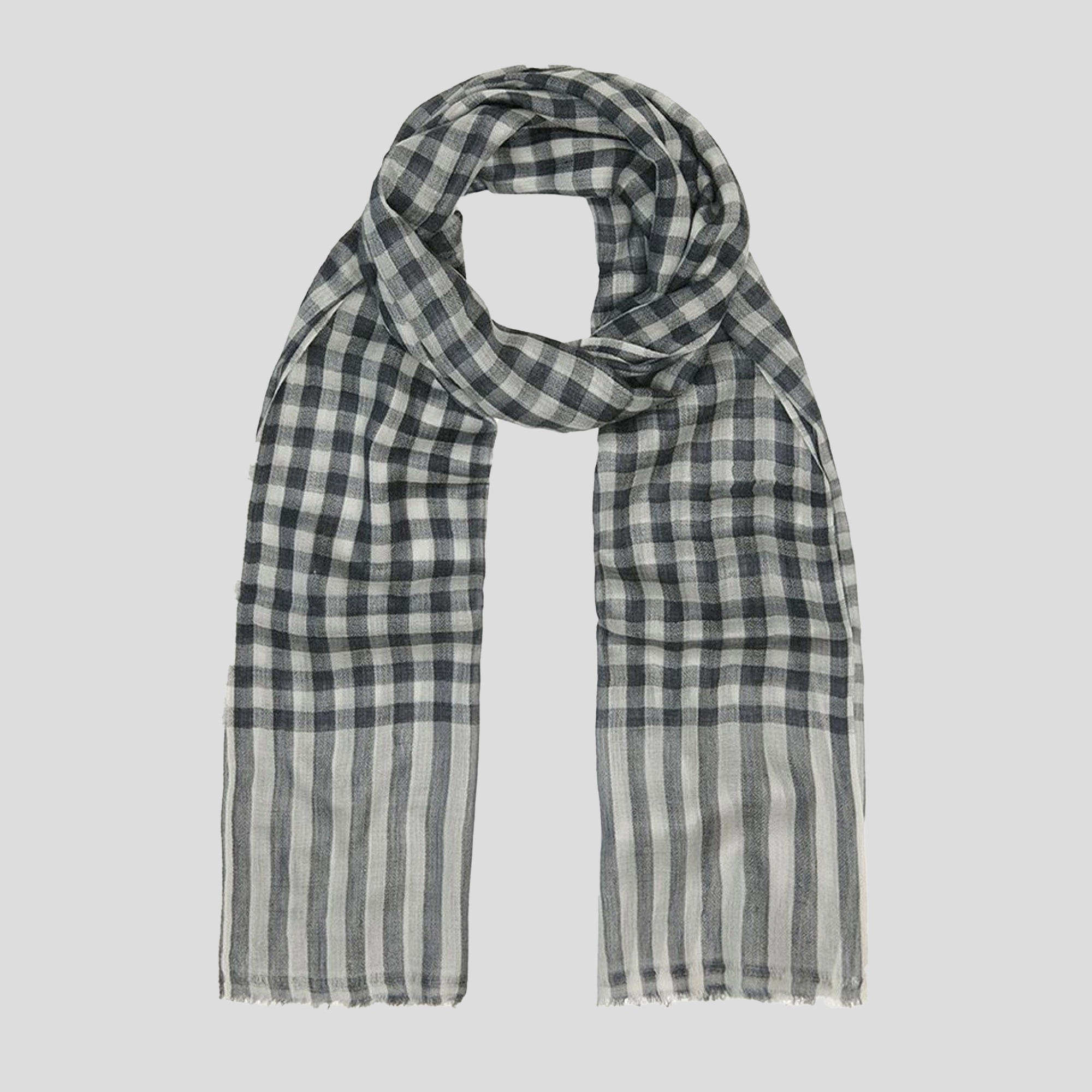 GREY-Lona Scott, Fine Cashmere scarf, 2