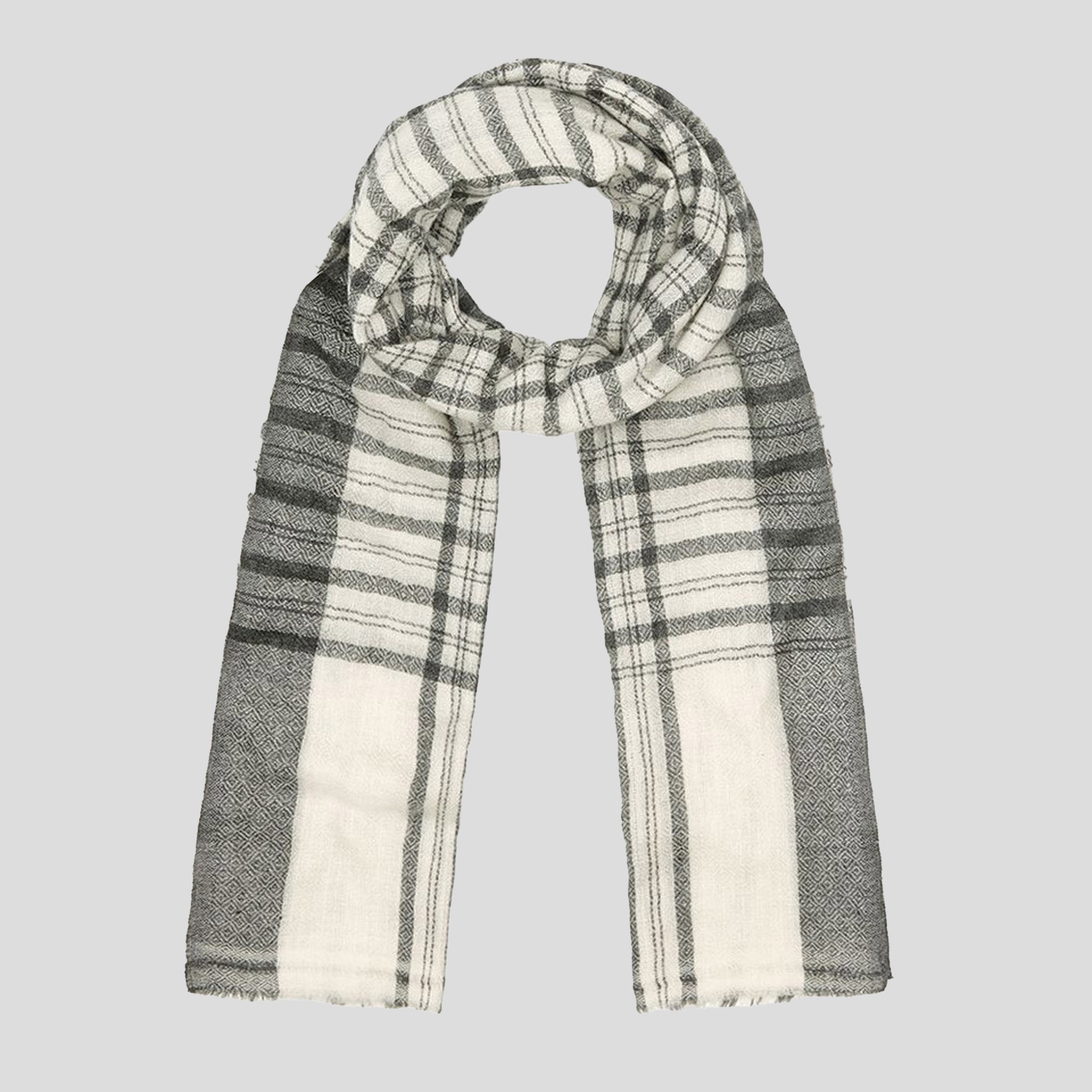 GREY-Lona Scott, Fine Cashmere scarf, 4