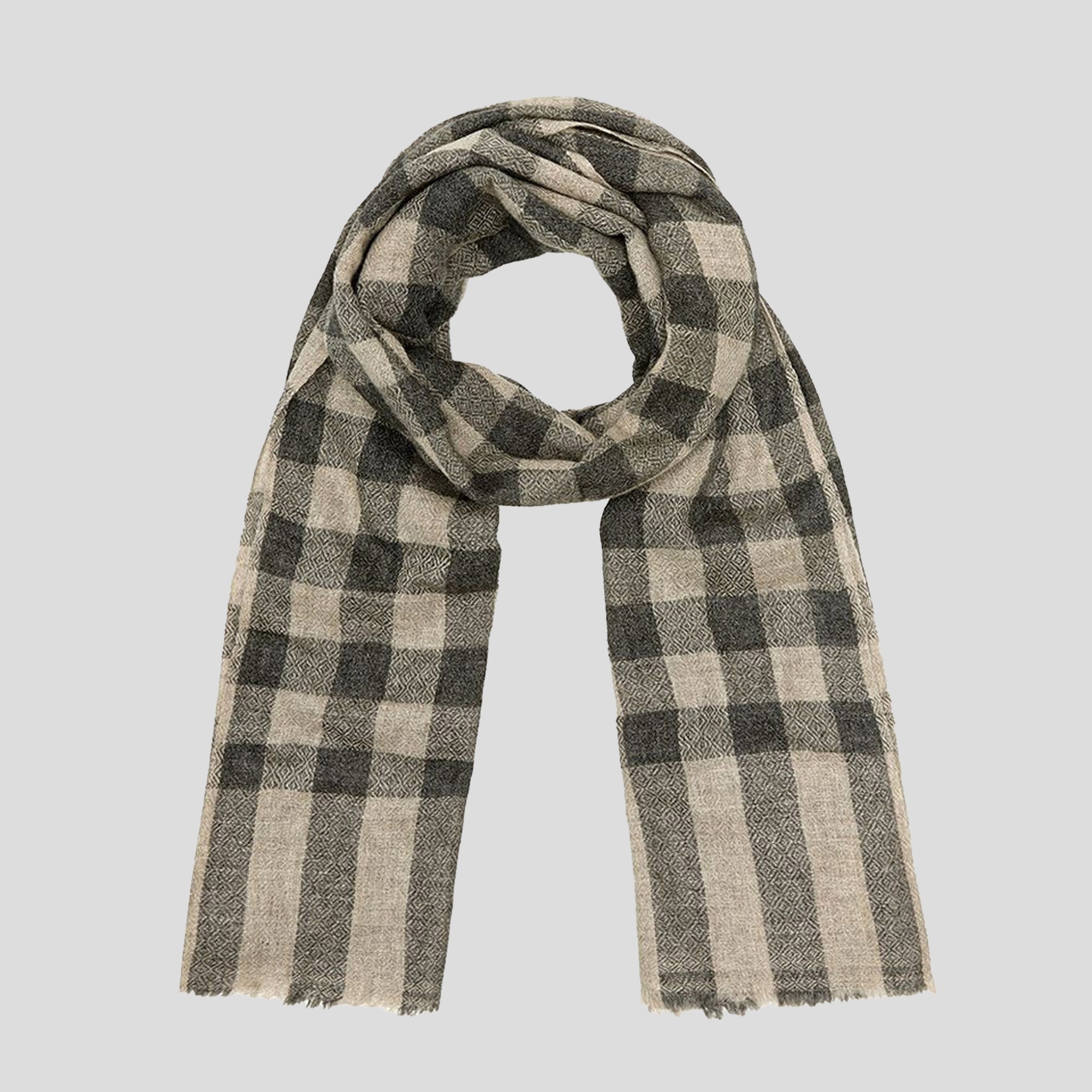 GREY-Lona Scott, Fine Cashmere scarf, 9