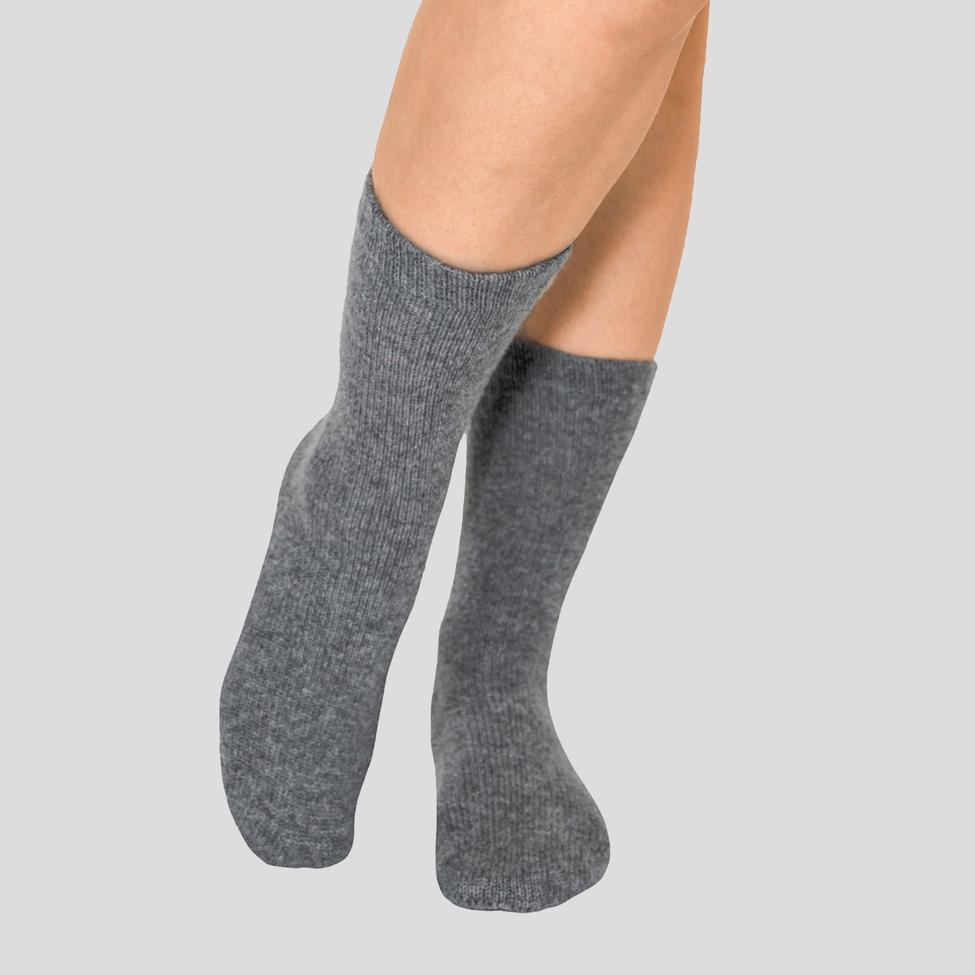 Grey- Lona Scott Womens Cashmere Socks, grey 2
