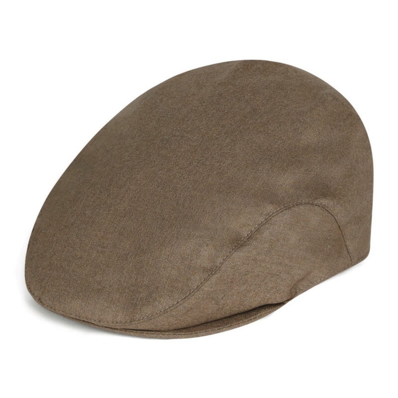 Men’s 100% Cashmere Flat Cap, Dark Brown