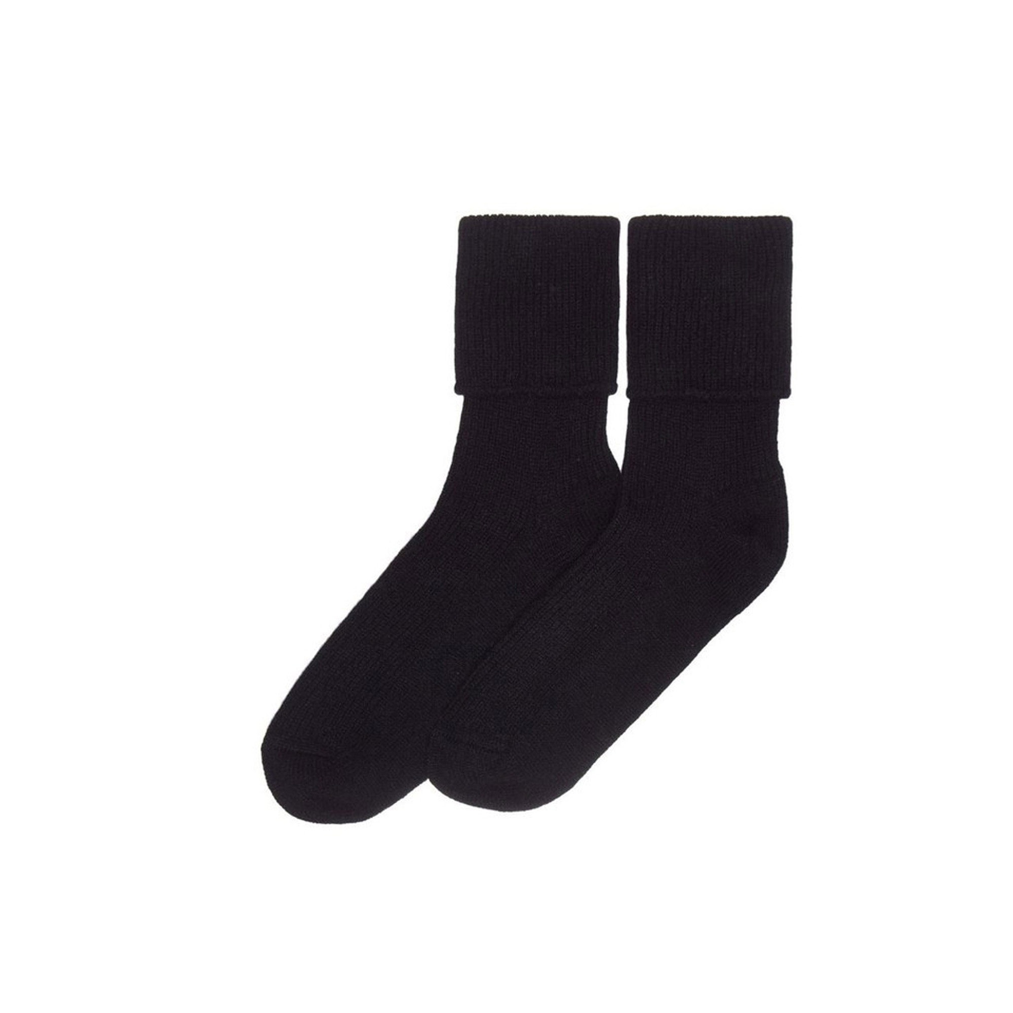 Lona Scott Womens Cashmere Socks, black 3