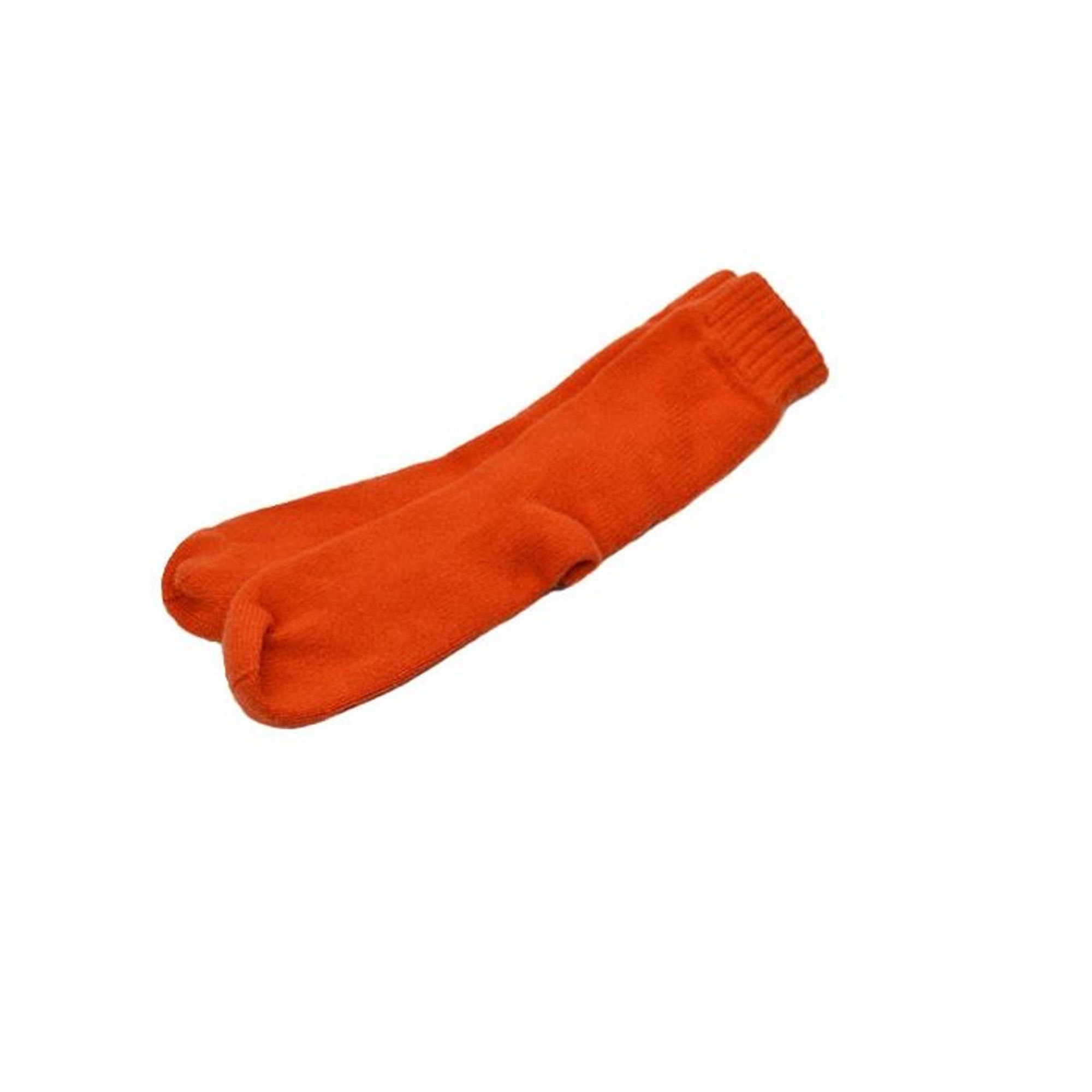 Lona Scott Womens Cashmere Socks, orange