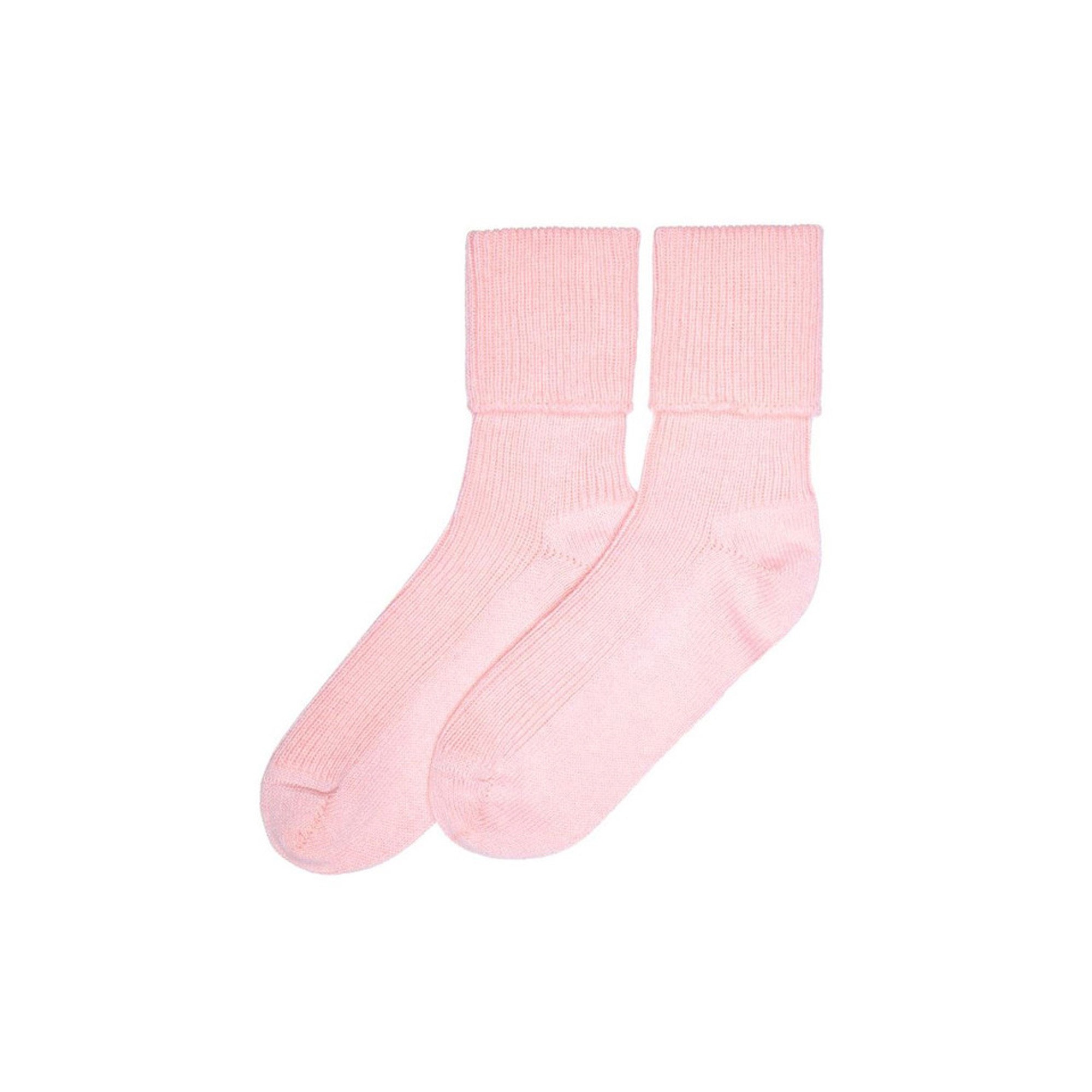 Lona Scott Womens Cashmere Socks, pale pink 2