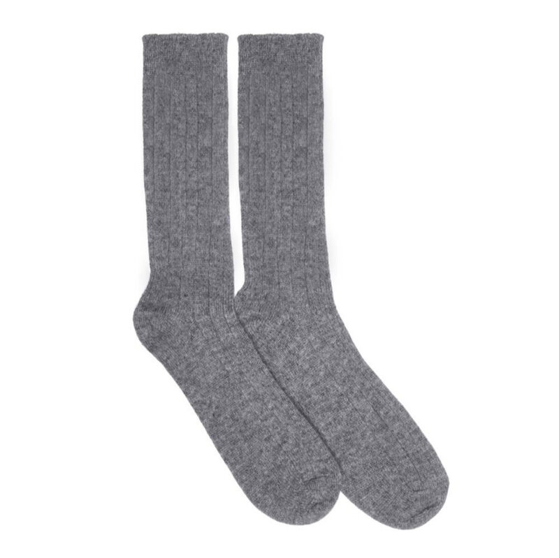 Mens Cashmere Socks - Grey