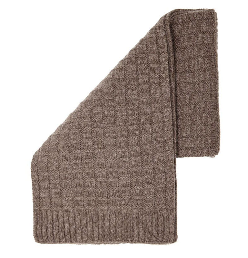 Cashmere Squared Scarf - Brown
